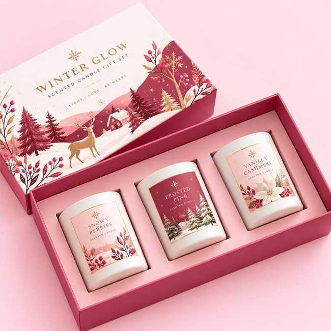Custom Christmas Candle Boxes thumbnail 2
