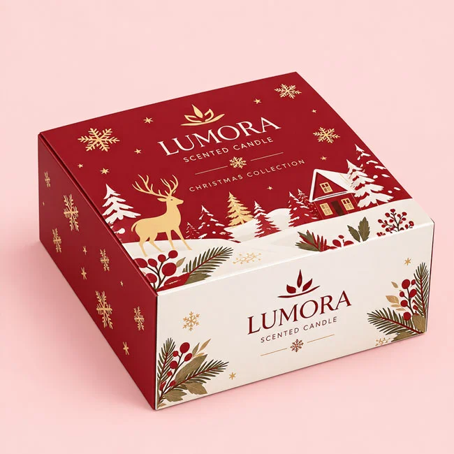 Custom Christmas Candle Boxes thumbnail 3