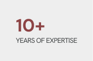 10+ Years of Expertise